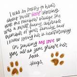 It's tough to know what to say, so here are some pointers. a407238fd0c56e5e68b35e7b2aa5457c_pet_sympathy_card_handwritten_card_10.jpg