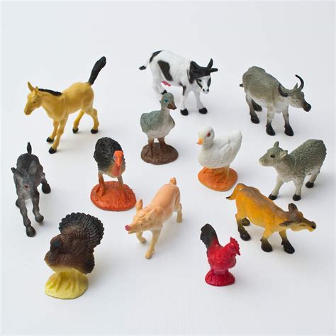 Buy 12 Pack Mini Farm Animals For Toddlers Farm Animals Figures