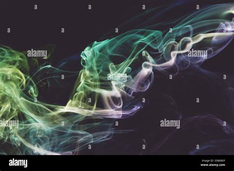 Swirls Of Abstract Shape Smoke Background For Wallpaper Screen Stock