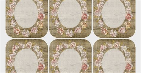 Sweetly Scrapped Free Printable Rose Tags Frame And Vintage Inspired