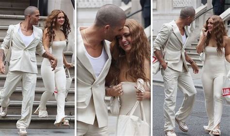 Maisie Smith And Max George Cant Keep Eyes Off Each Other In Matching