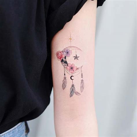 Aggregate 97 About Moon Dream Catcher Tattoo Best Indaotaonec