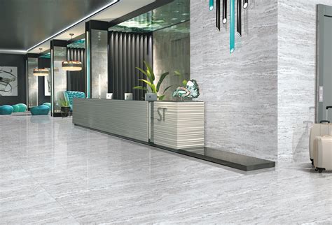 Iris Grey Travertine Floor Tiles Gres Tough 60x120 Cm Hd Polished