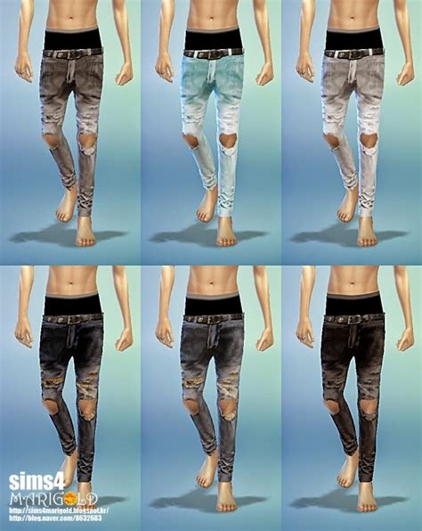 Sagging Destroyed Jeans At Marigold Sims 4 Updates