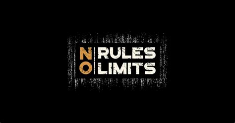 No Rules No Limits No Rules No Limits T Shirt Teepublic