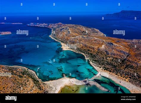 Balos Lagoon Auf Kreta Aus Der Luft Balos Lagoon Kissamos On Crete
