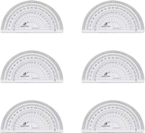 Buy Ounona 10pcs Math Protractor For Angle Measurement 180 Degrees
