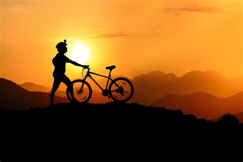 Free Images People In Nature Bicycle Cycling Silhouette Vehicle