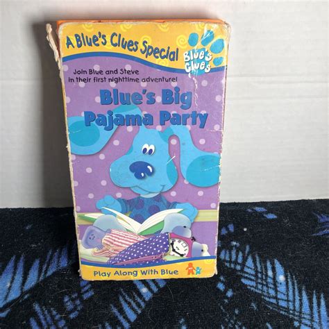 Blues Clues Blues Big Pajama Party Vhs Ebay