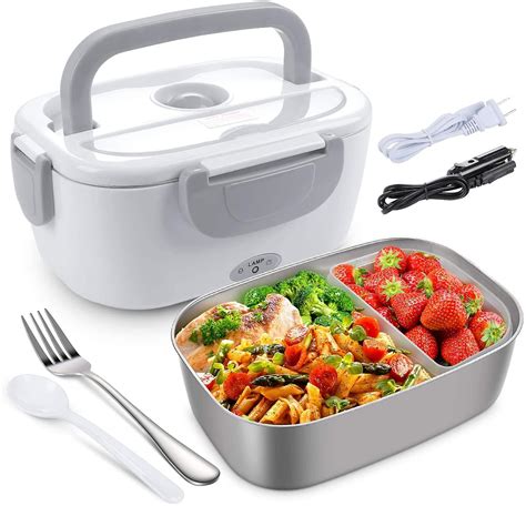 Electric Lunch Box For Car And Home Office 12v 24v 110v 40w Portable