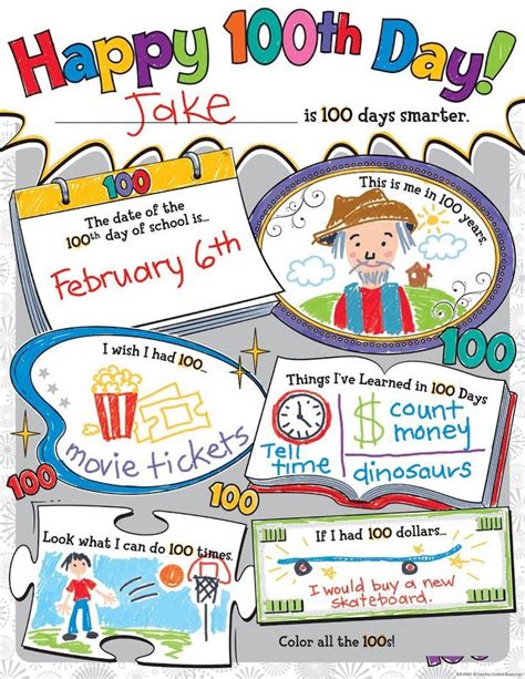 Happy 100th Day Poster Pack 100 Days Of School School Activities
