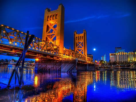 Sacramento Eua Califórnia Tower Bridge Sacramento Bridge