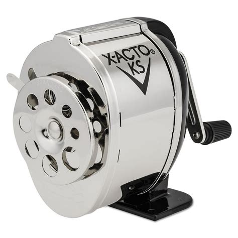 X Acto Manual Pencil Sharpener Table Or Wall Mount Blackchrome