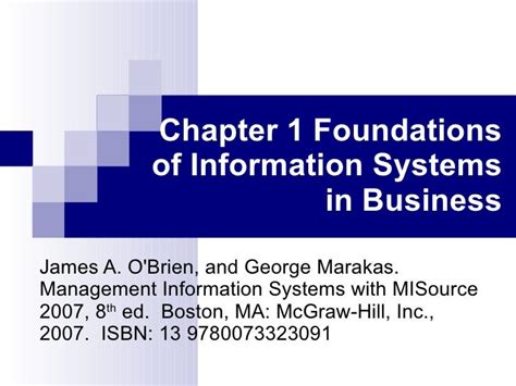 16118570 Ch1 Foundations Of It Systems In Business