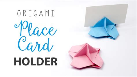 Digital media is making it easier to create and use business cards. Learn how to make an origami place card holder for ...