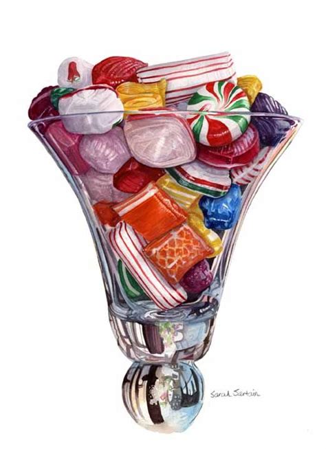 Art By Sarah Sartain Food Painting Candy Art Food Art