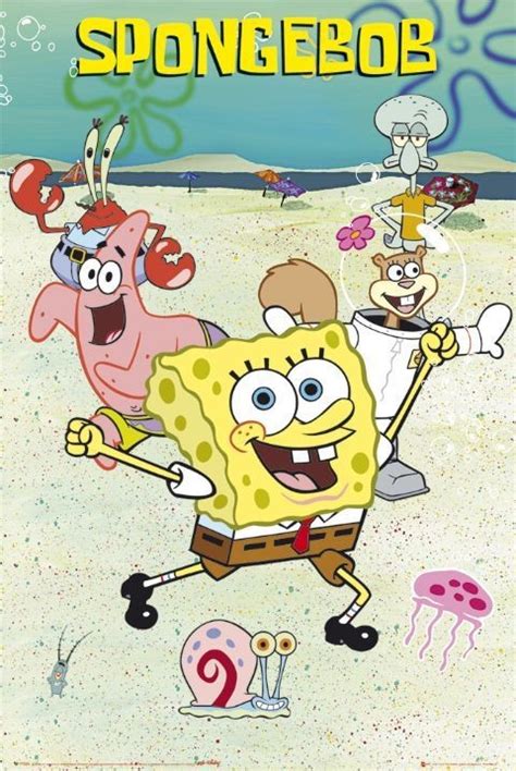Spongebob Cast 2 Póster Lámina Compra En Europosterses