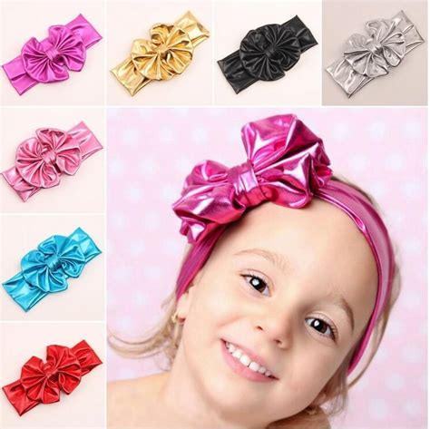 Colorful Headbands For Girls Baby Hairbands Kids Bonnet Children Golden