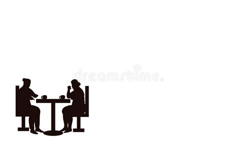 Two People Sitting Opposite Each Other Stock Illustrations 24 Two
