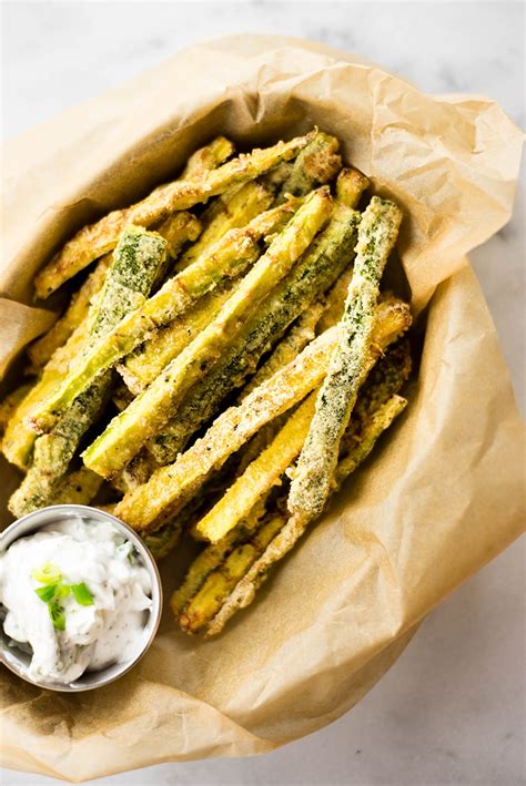 Season generously with salt and pepper. Healthy Baked Zucchini Fries - Low Carb and GF! • A Sweet ...