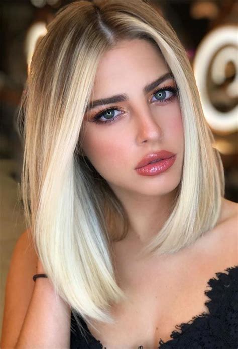 Medium Length Blonde Hair Inspo - Short Hair Trend 2022