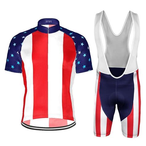 American Flag Stars And Stripes Cycling Kit Cycling Kit American