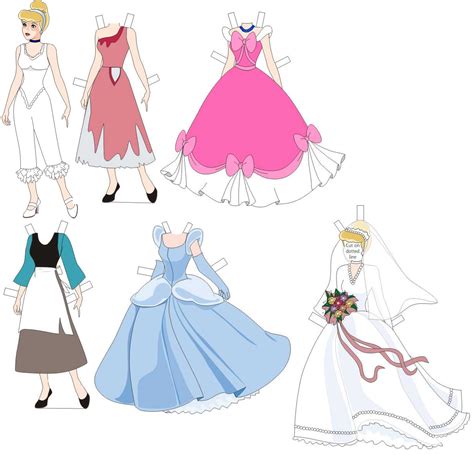 Cinderella Paper Dolls Newpage79