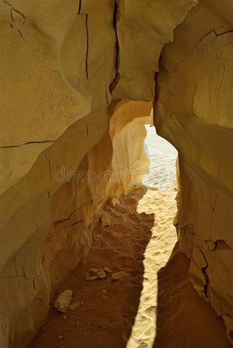 Sandstone Cave White Desert Sahara Egypt Stock Photo Image Of