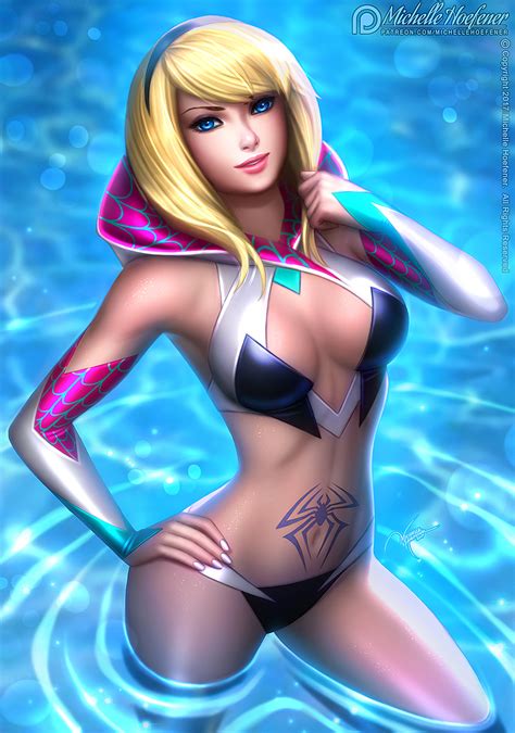 Spider Gwen And Gwen Stacy Marvel And More Drawn By Michelle Hoefener Danbooru