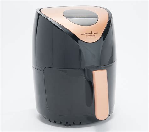 The capacity of the copper chef air fryer is 2 quart which makes it enough for one to two people. Copper Chef Power 2-qt 1000W Digital Air Fryer w/ Touch Screen-Refurbished - Walmart.com ...