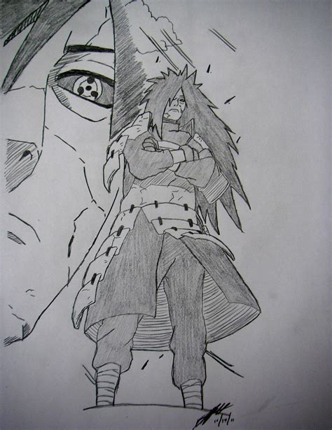 Madara Uchiha Drawing By Thechiefassassin By Thechiefassassin On Deviantart