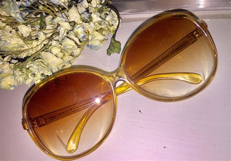 Vintage 70s Amber Sunglasses