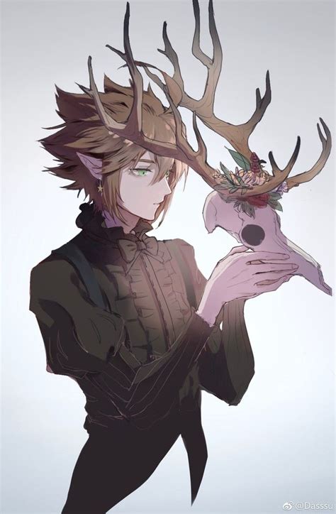 Anime Boy With Deer Antlers A Story About A Hunter S Son Who Was Born