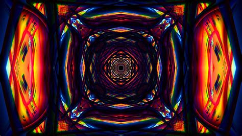 Colorful Kaleidoscope Fractal Pattern Abstraction 4k Hd Abstract