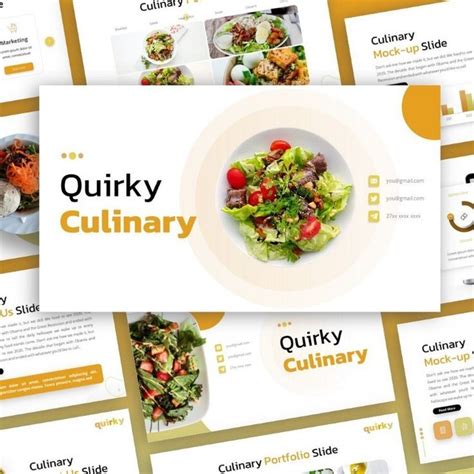 Quirky Culinary Multipurpose Powerpoint Template Culinary Food