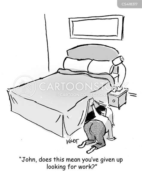 hiding under the bed cartoons and comics funny pictures from cartoonstock