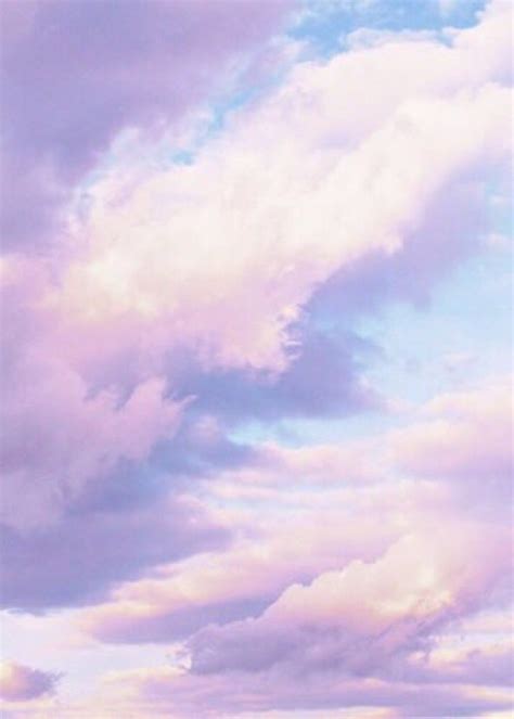 Pastel Clouds Pastel Sky Pastel Purple Lilac Lavender Aesthetic