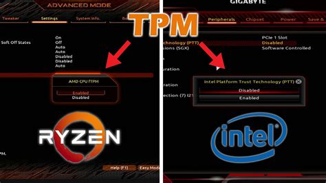 How To Enable Tpm 20 On Gigabyte Motherboards Amd And Intel