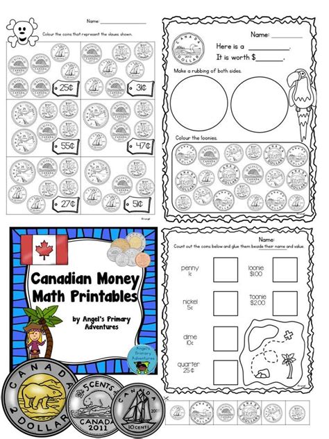 Canadian Money Worksheets Grade 1 Pdf Download Lottie Sheets