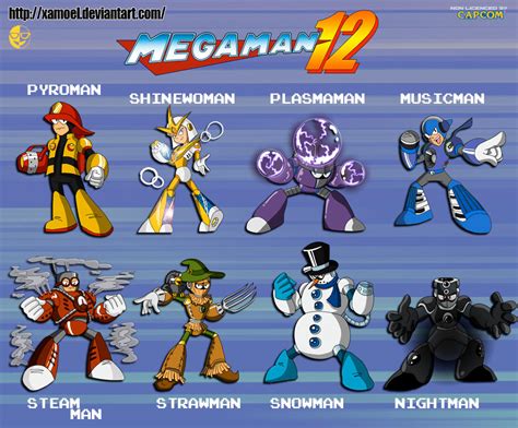 Megaman 12 The 8 Robot Masters By Xamoel On Deviantart