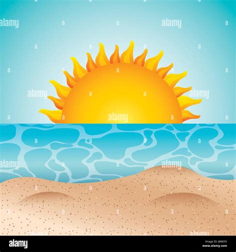 Tropical Beach Vacation Image Stock Vector Image And Art Alamy