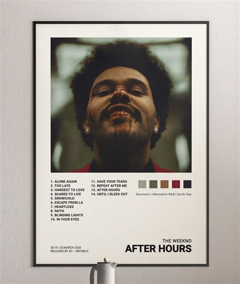 The Weeknd After Hours Album Cover Poster Architeg Prints
