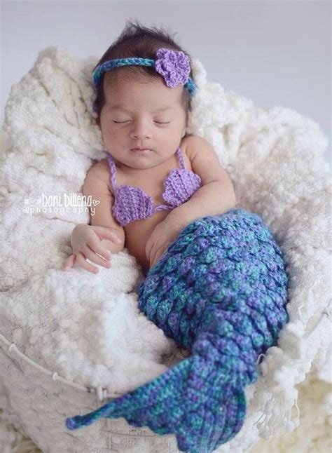 This Baby Mermaid Costume Or Outfit Is Adorable For A Baby Girls