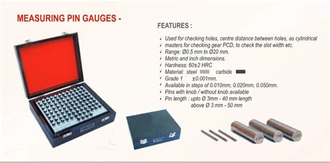 Measuring Pin Measuring Pin Set Manufacturer From Pune