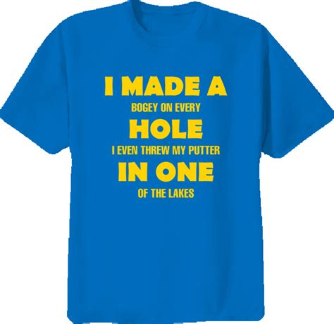 Golf Funny Hole In One Not Joke T Shirt Clipart Best Clipart Best
