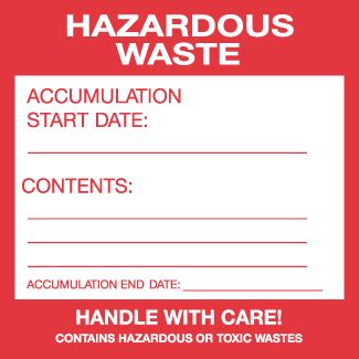 Hazardous Waste Labels Icc Compliance Center Inc Usa
