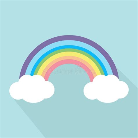 Pastel Rainbow Seamless Vector Pattern Stock Vector Illustration Of