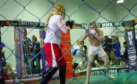 Russia Woman Defeats Man In Mma Fight