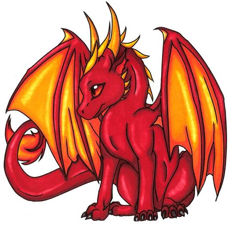 Red Dragon Line Art Color By 11thangel Dragon Pictures Cute Dragons