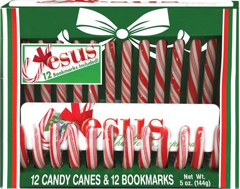 Jesus Sweetest Name I Know 12 Candy Canes And 12 Bookmarks Box Set